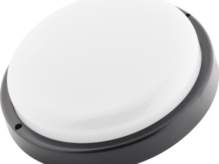 Wellmax- LED Плафоњерка-круг црн- 18W, 4000K, IP65