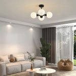 Linea - Плафонски Црн Лустер 4*Е27 - Image 2