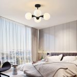 Linea - Плафонски Црн Лустер 4*Е27 - Image 3
