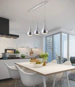 Noir - Висечки Никел Лустер - Линиски - 3*Е27 - Image 2